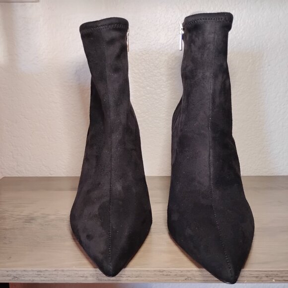 Jessica Simpson Womens Semaja Faux Suede Booties Black 11 Medium (B,M) - Picture 6 of 8